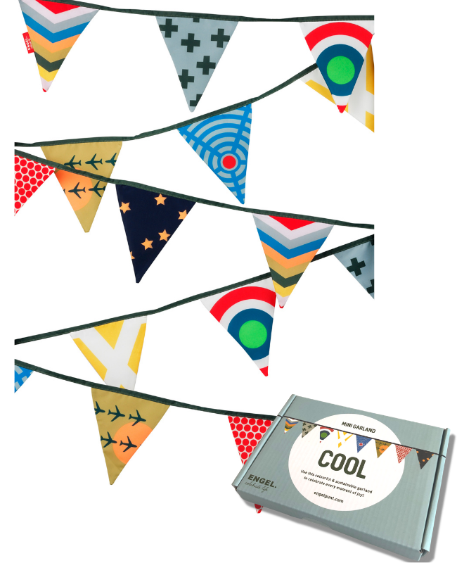 Engel. mini stoffen vlaggenlijn Cool