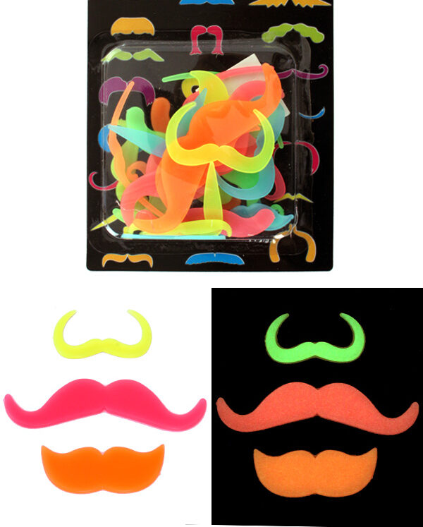 Snorretjes glow in the dark per 6 assortie