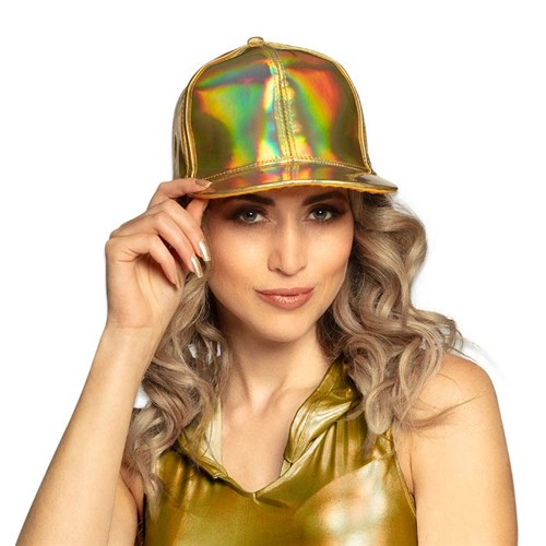 Baseball pet Holografische goud
