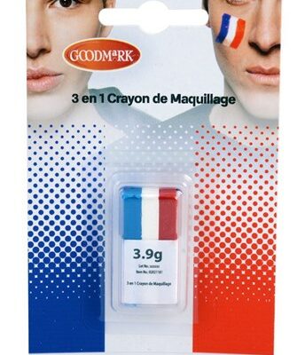 Schminkstick mini rood/wit/blauw 3x 1.3gr