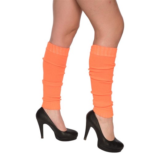 Neon oranje beenwarmers