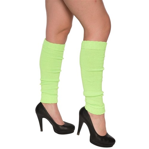 Neon groene beenwarmers