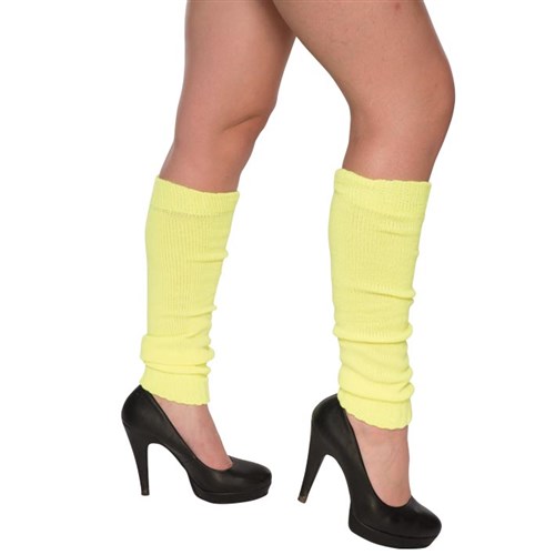 Beenwarmers neon geel
