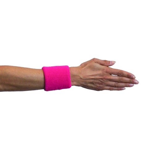 Polsbandjes neon roze (2 stuks)