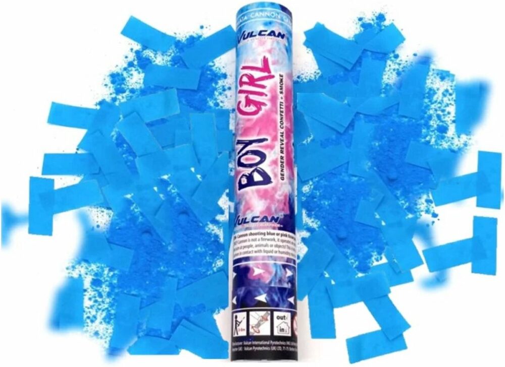 party confettii rook blauw