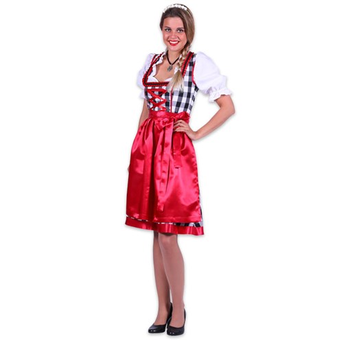 Dirndl jurk Amelie rood mt 44