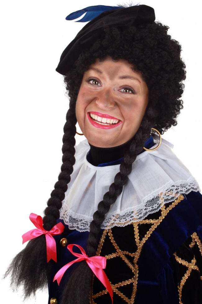 Pietenpruik met vlechten
