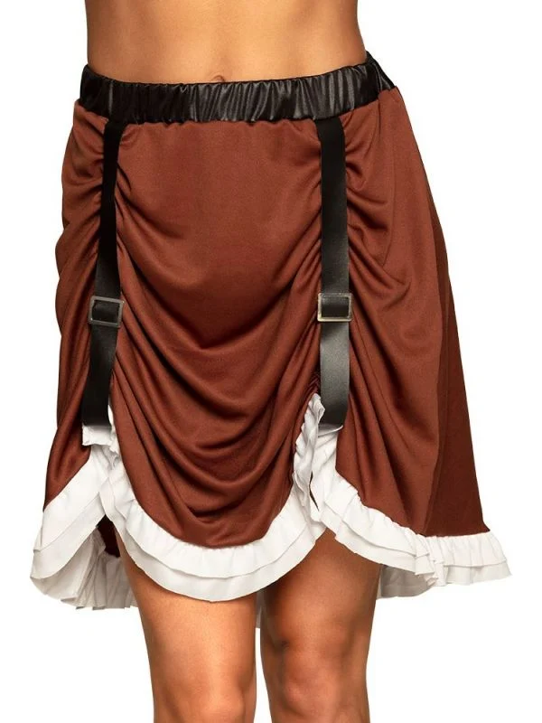 Steampunk rok bruin M/L