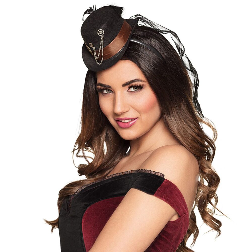 Steampunk hoedje met diadeem
