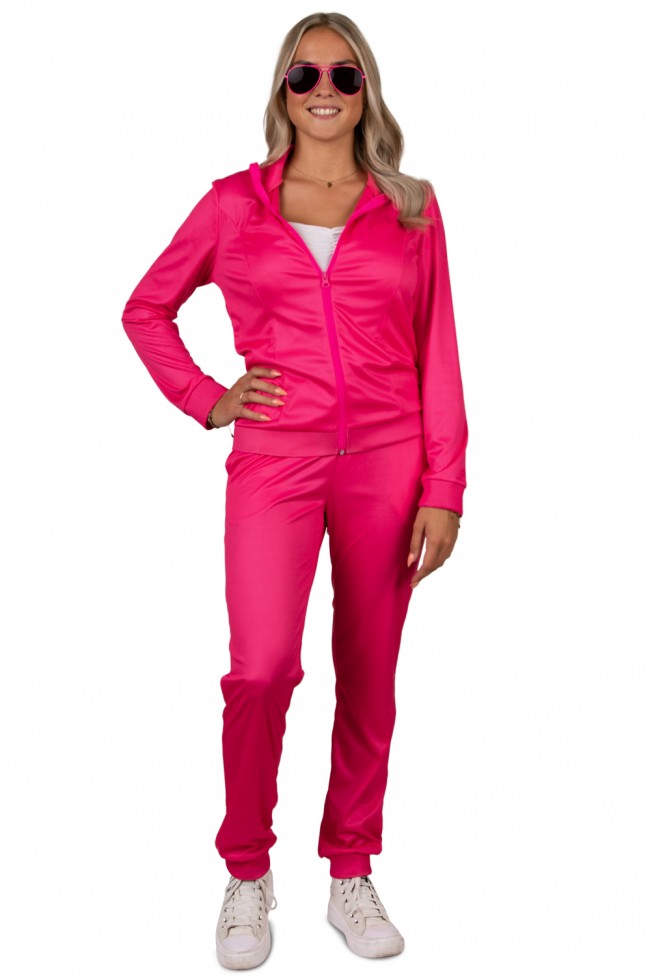 Trainingspak neon roze dames