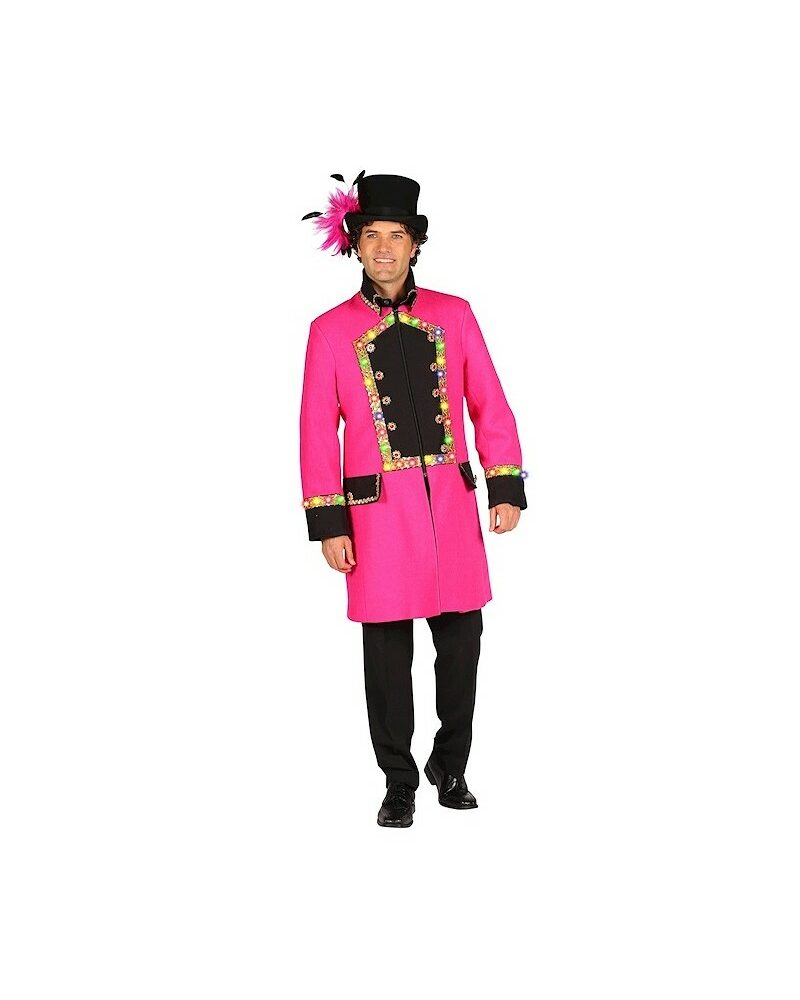 Carnavalsjas Pollux Pink met led verlichting XL