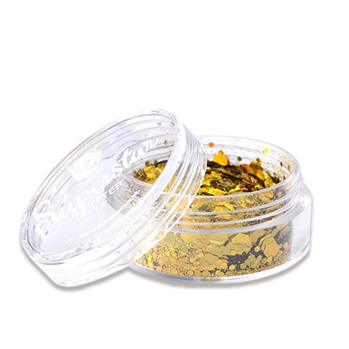 Superstar chunky glitter laser goud (8ml)