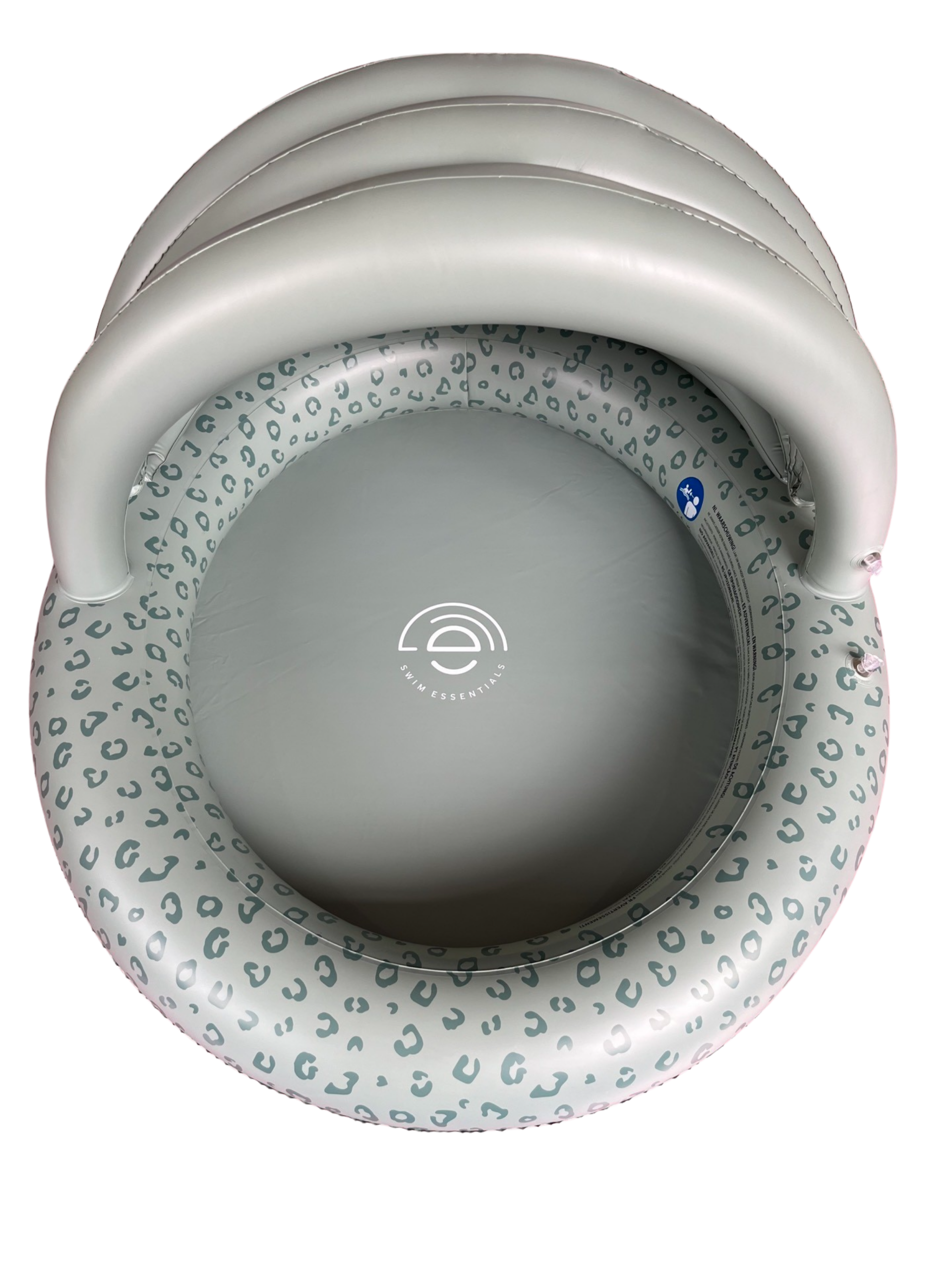 Baby zwembad groen panterprint met Zonnescherm - Afbeelding 8