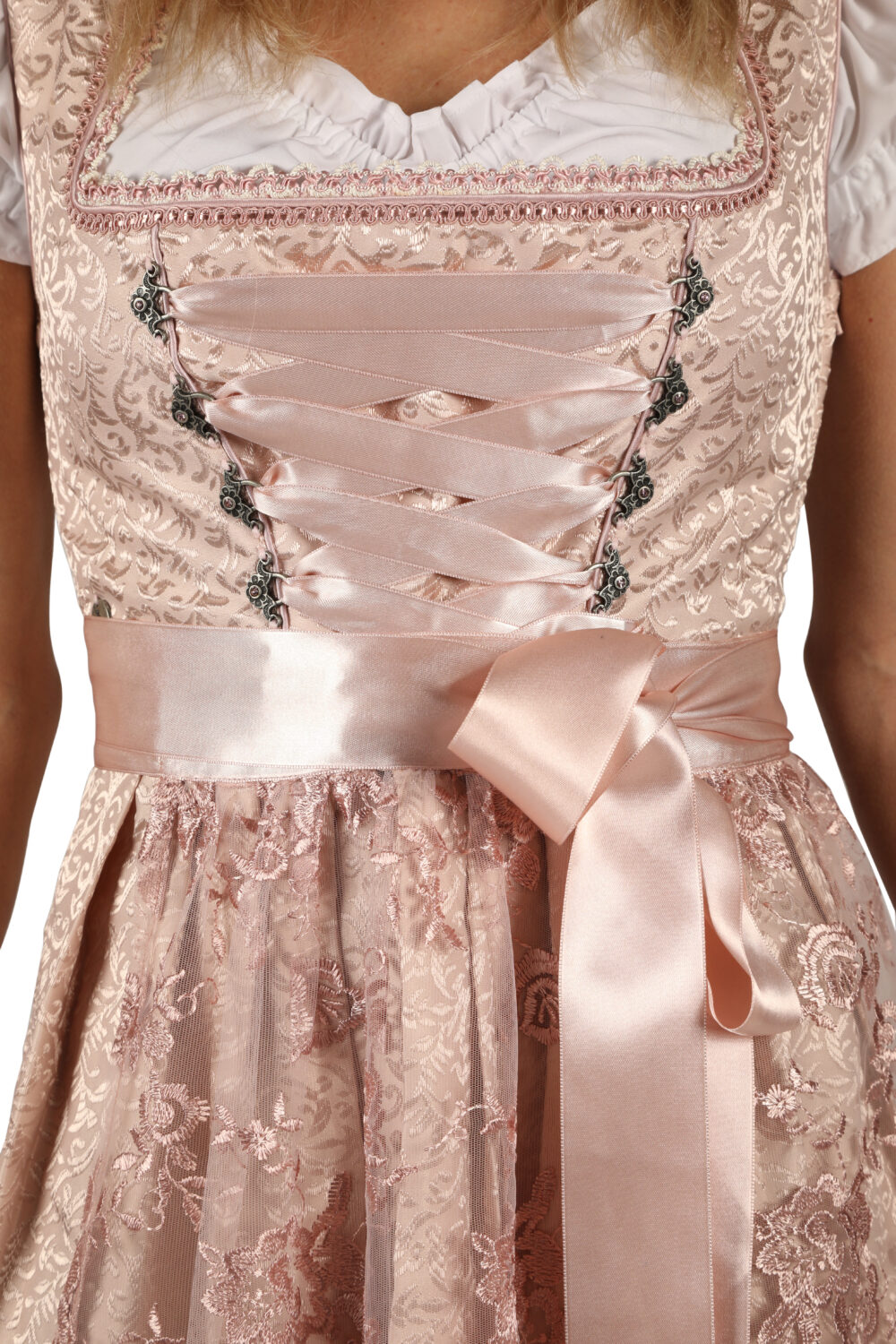 Dirndl jurk Valentina roze (excl. blouse) - Afbeelding 4