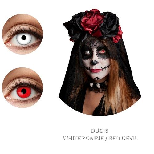 Duo-white-zombie/red-devil-maandlenzen