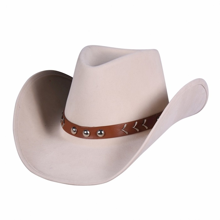 Cowboy hoed Ames beige luxe