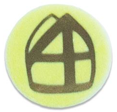 Button Mijter Geel