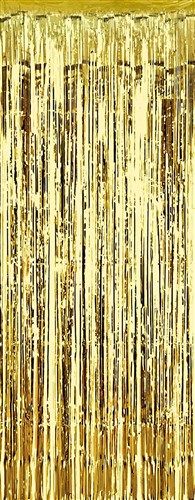 Glitter deurgordijn goud 100x250 cm