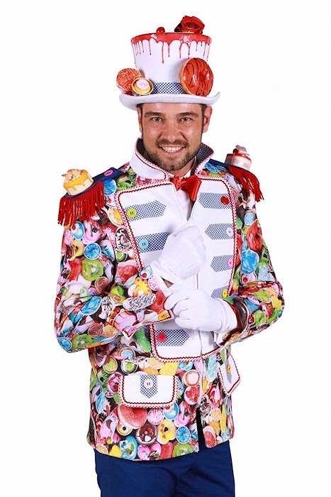 Carnavalsjas Sweet Delight heren - S
