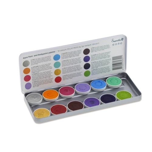 Superstar schmink palette syllie faces 12 kleuren