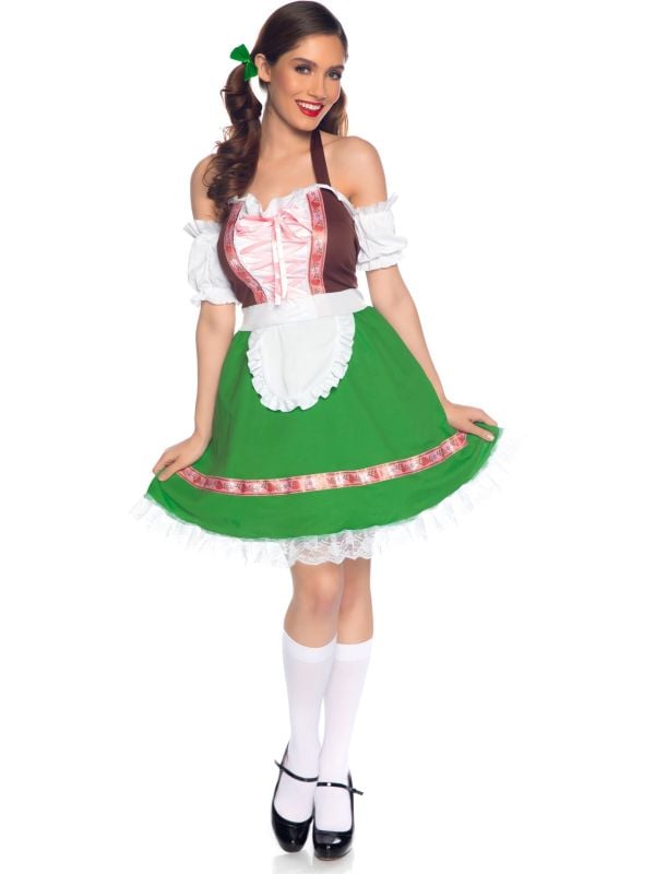 Oktoberfest Jurk Dames Groen mt S