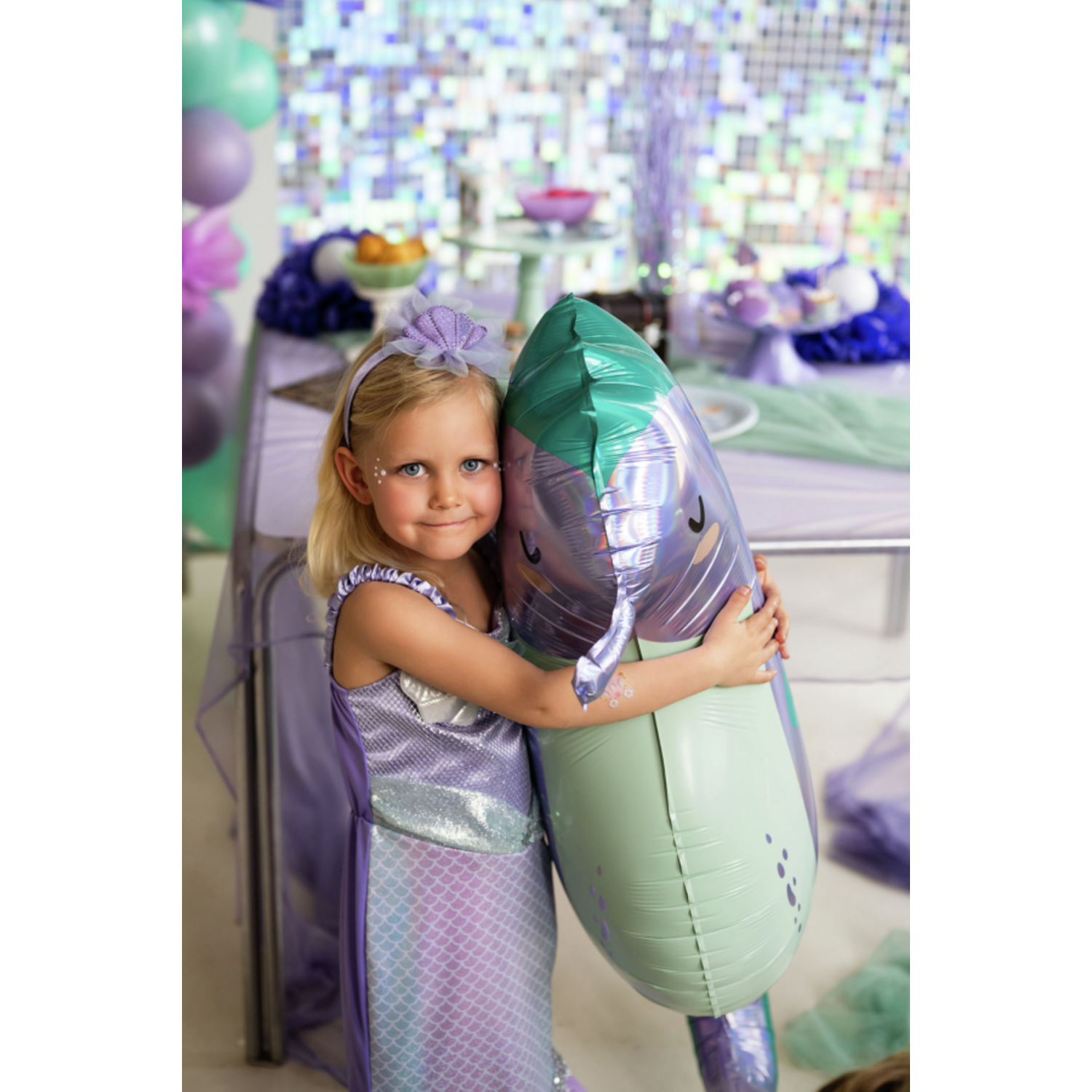 Zeemeerminnenjurk met diadeem - Afbeelding 6