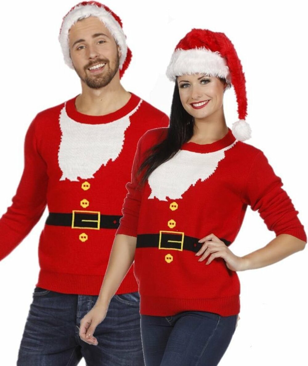 kersttrui-rood-unisex