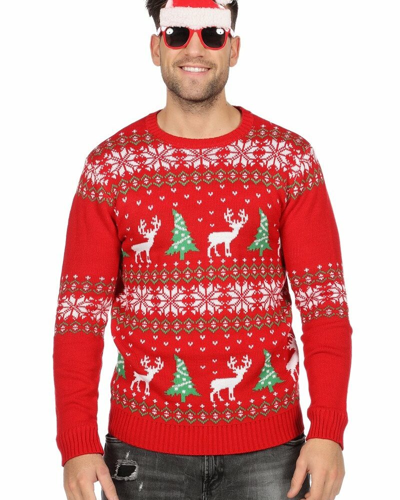 kersttrui-rood-rendier