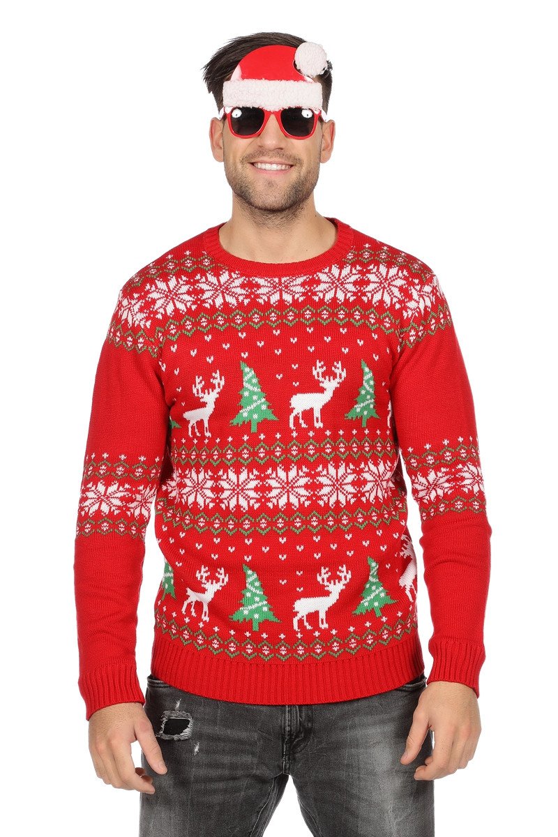 kersttrui-rood-rendier