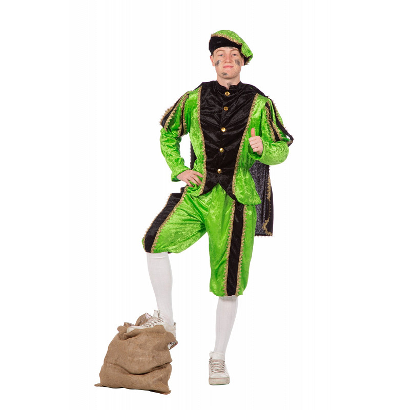 Pietenpak Tosca groen/zwart