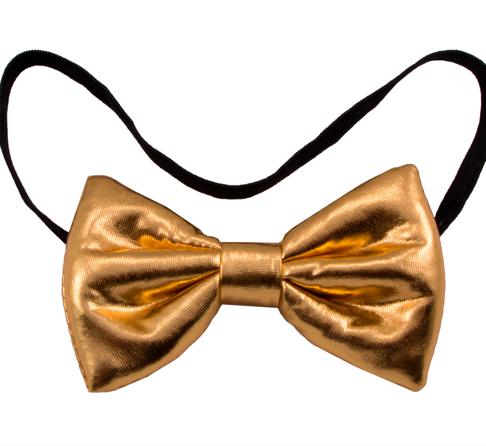 Strikje-Metallic-goud