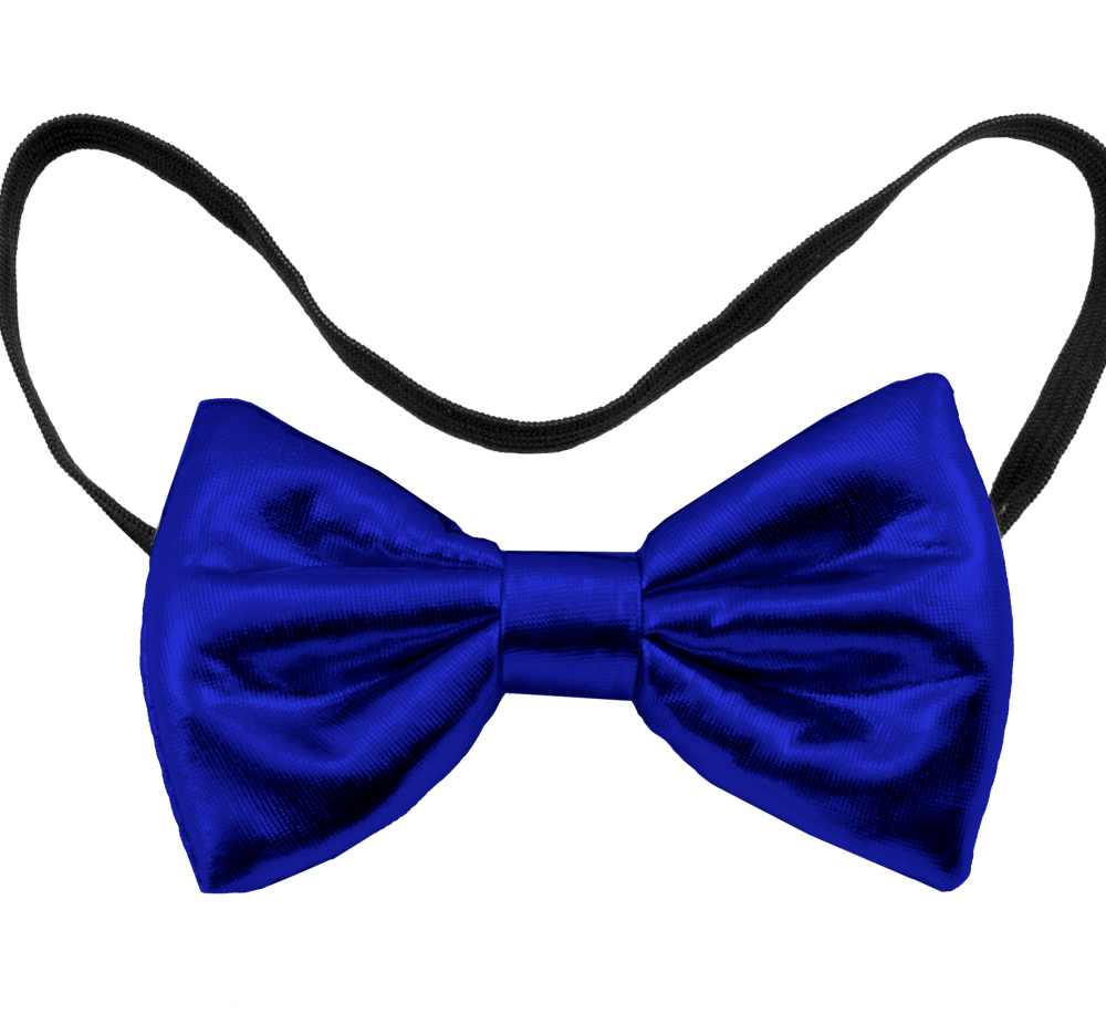 Strikje Metallic Blauw