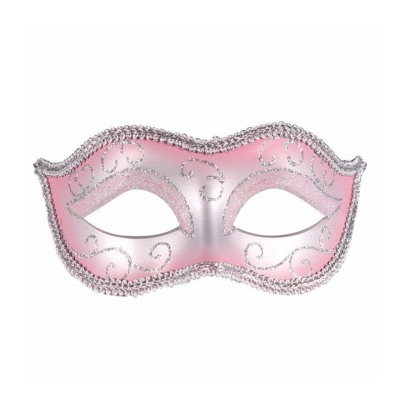Masker Venice babyroze-zilver