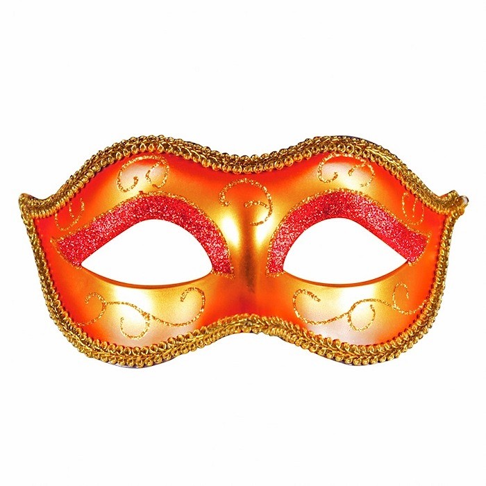 Masker Venice rood-goud