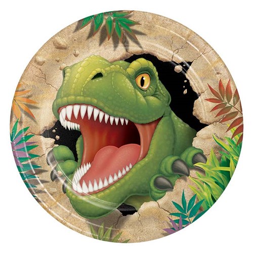 Borden dino blast (Ø23cm, 8st)