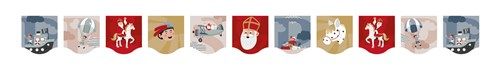 Vlaggenlijn Sint & Co. (4m, textiel)