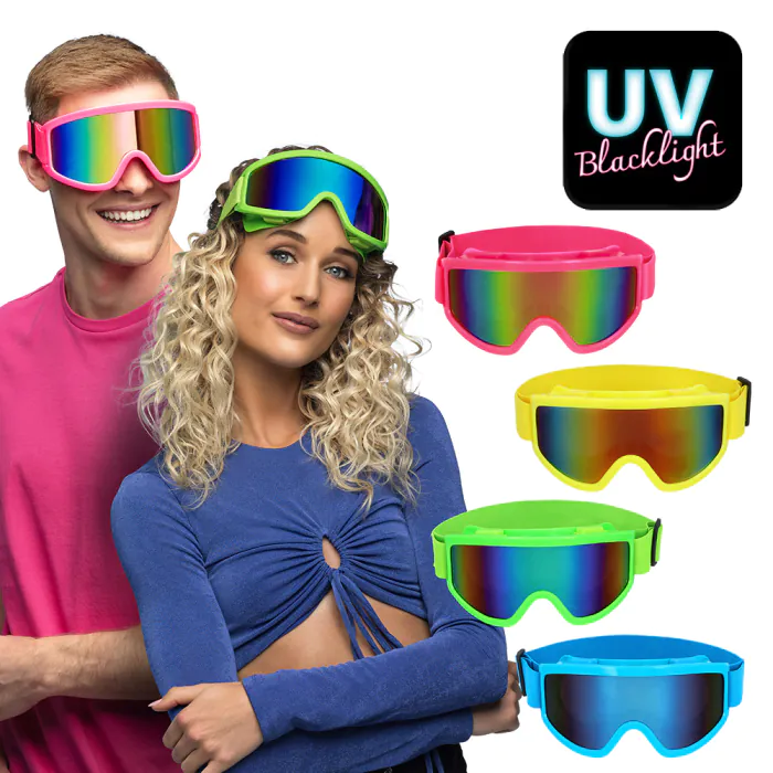 Party skibril neon assorti
