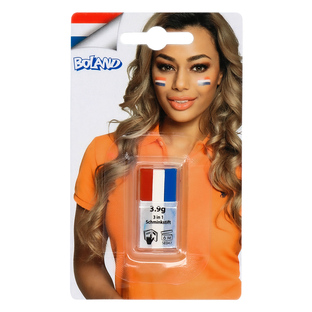 Mini schminkstift rood wit blauw