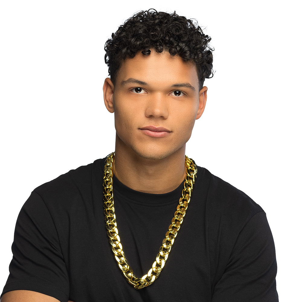 Gouden dikke schakel ketting