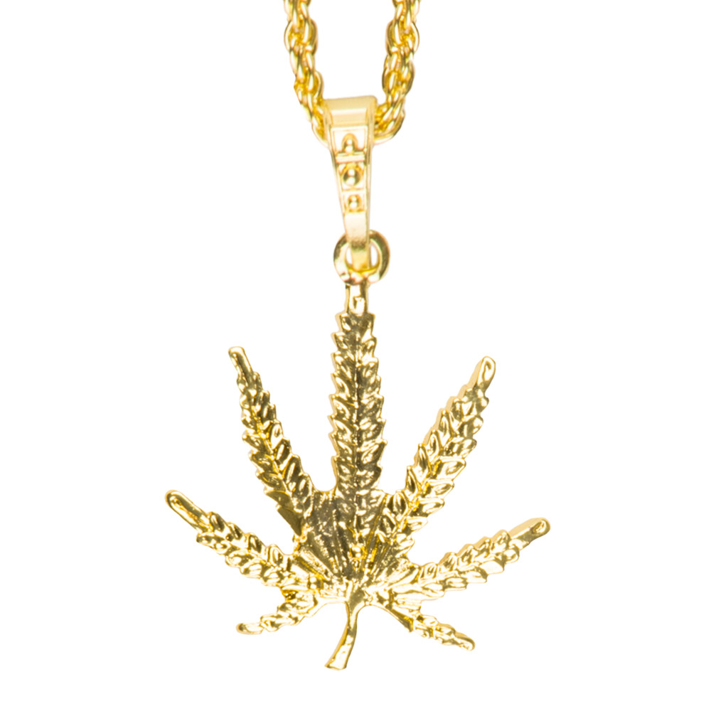 Ketting Wietblad Goud