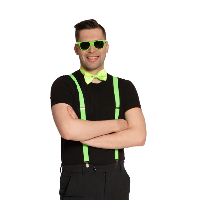 Bretels set neon groen
