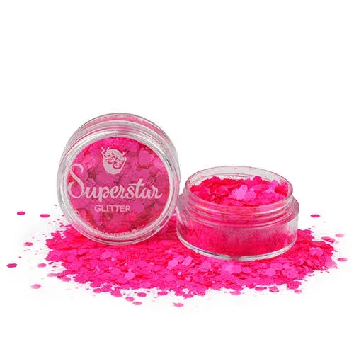 Superstar chunky neon roze (8ml)