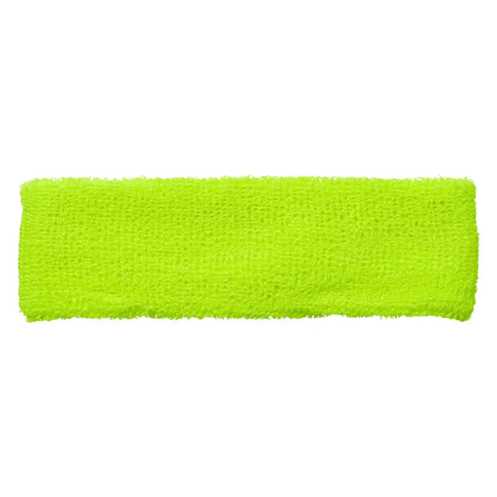 Hoofdband neon geel