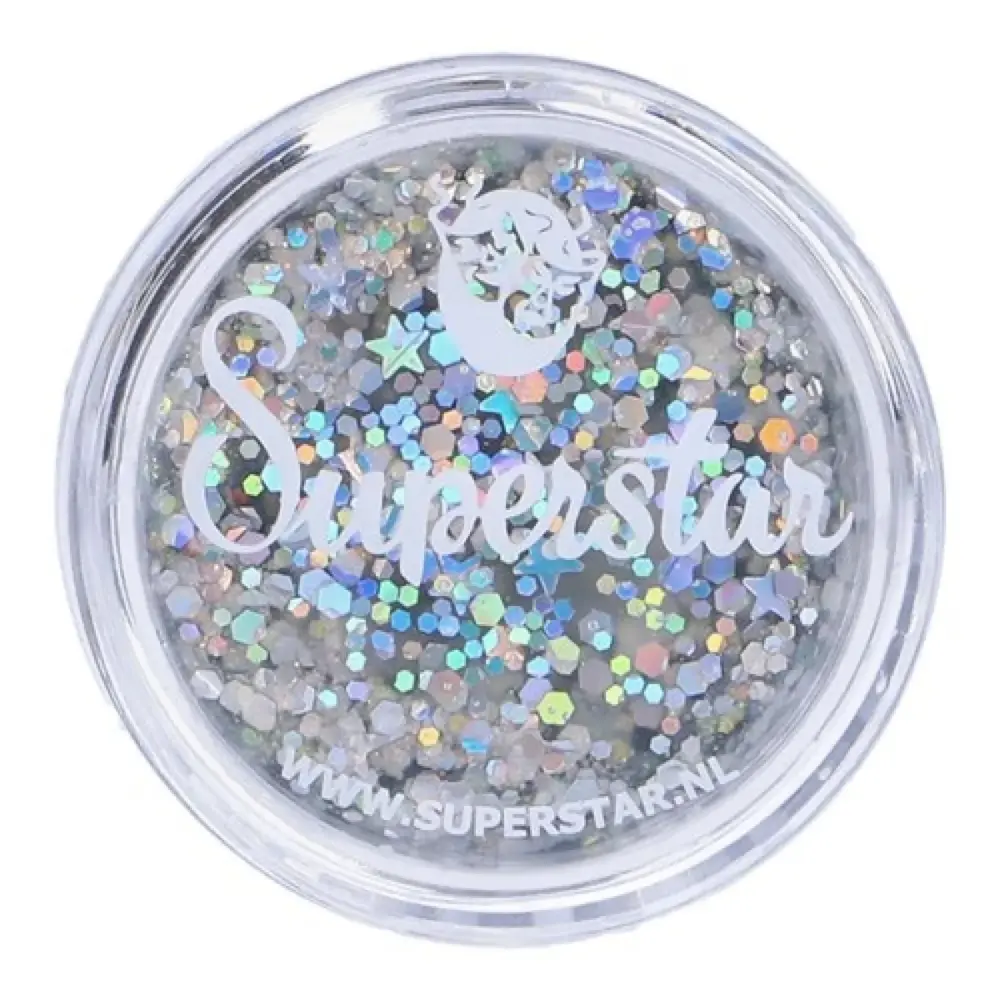 Chunky Glitter Cream Silver Starlight (10ml)