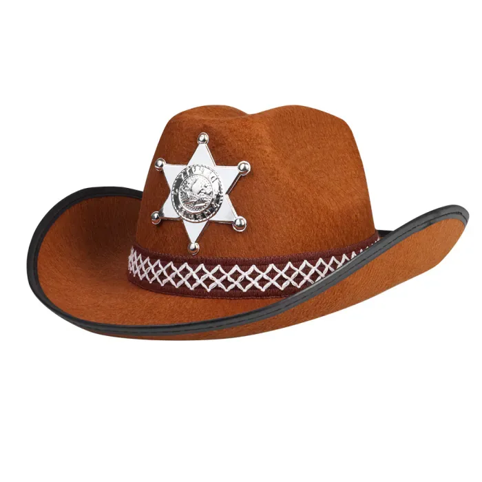 Cowboyhoed Sheriff junior bruin