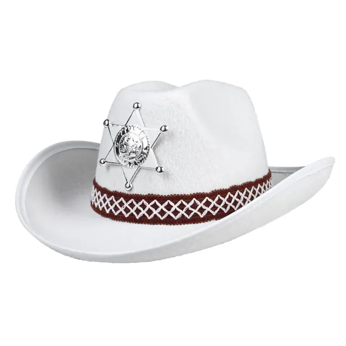 Cowboyhoed Sheriff junior wit