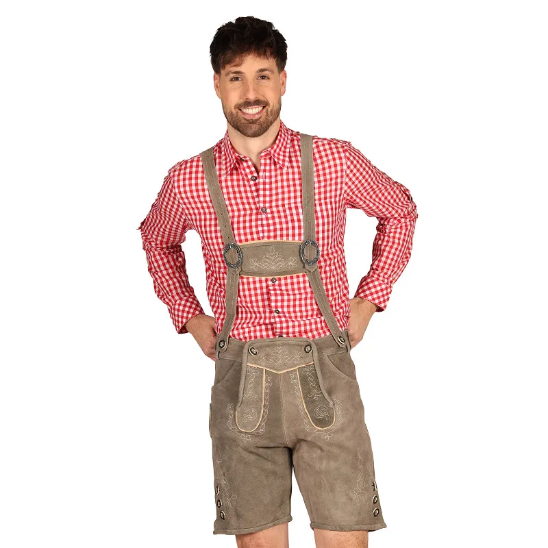 Lederhose Seppl kort grijs 56 (leder)
